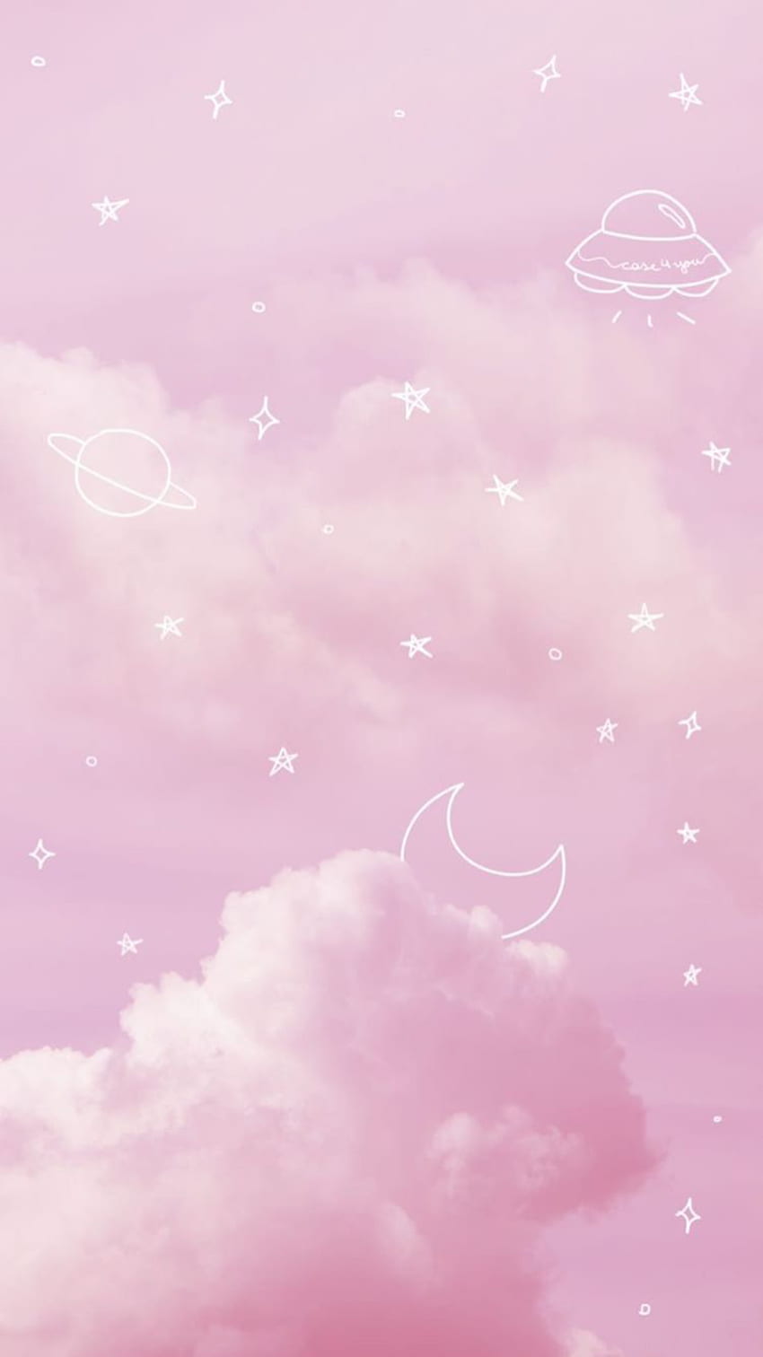 Cute Pink Stars, Girly Pink Aesthetic HD phone wallpaper