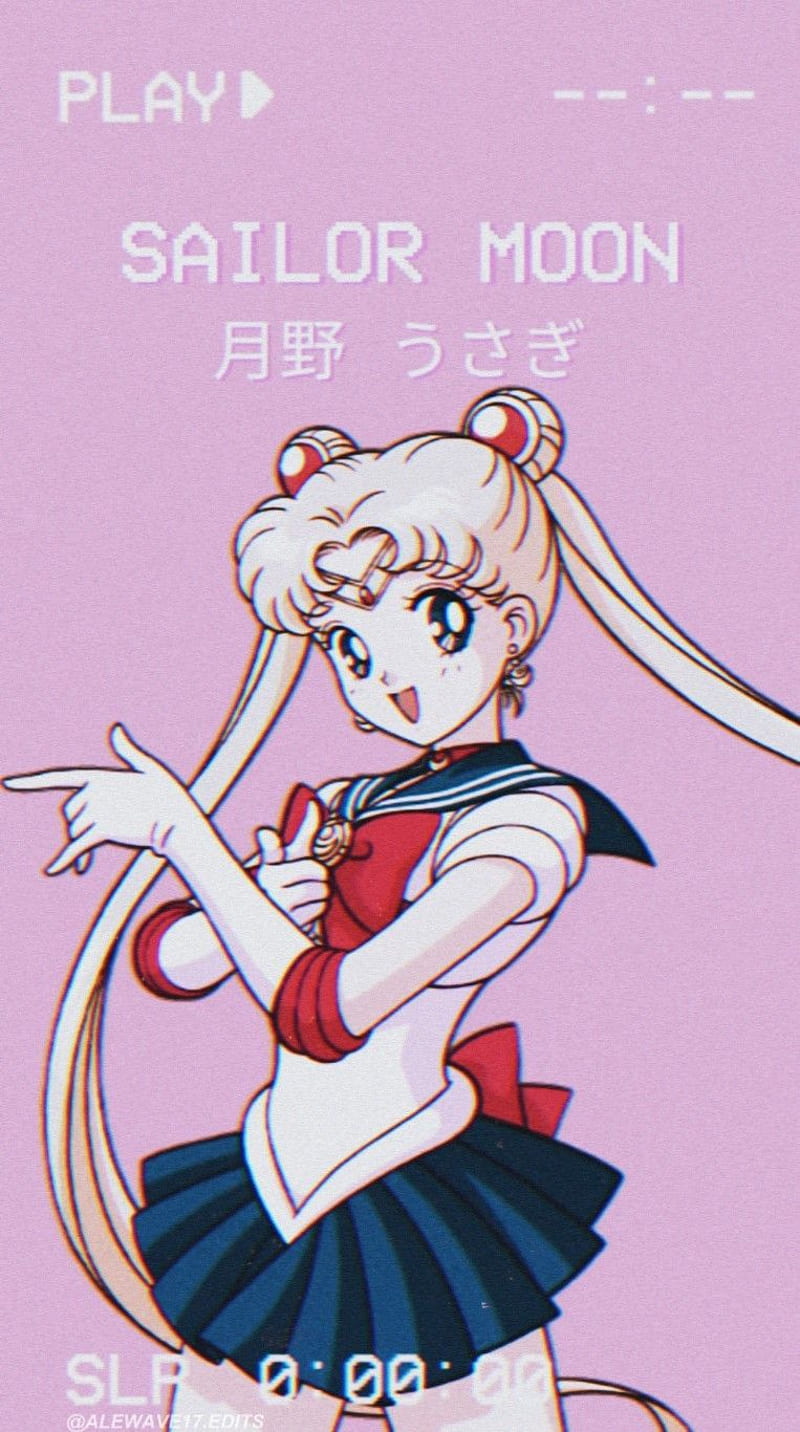 Aesthetic background of a sailor moon character - Sailor Moon