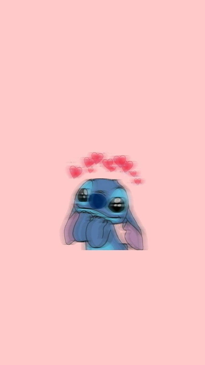 A stitch character with hearts on it - Profile picture