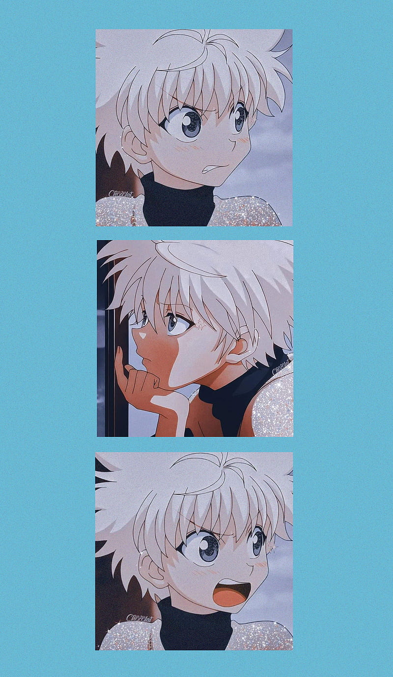 Killua, anime, blue, HD phone wallpaper