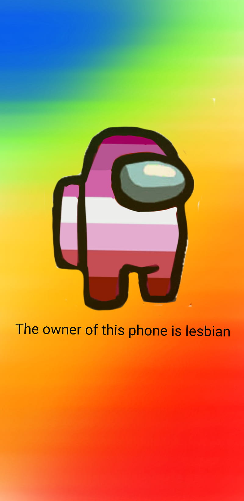 Lesbian Among Us, among us, letters, theme, HD phone wallpaper