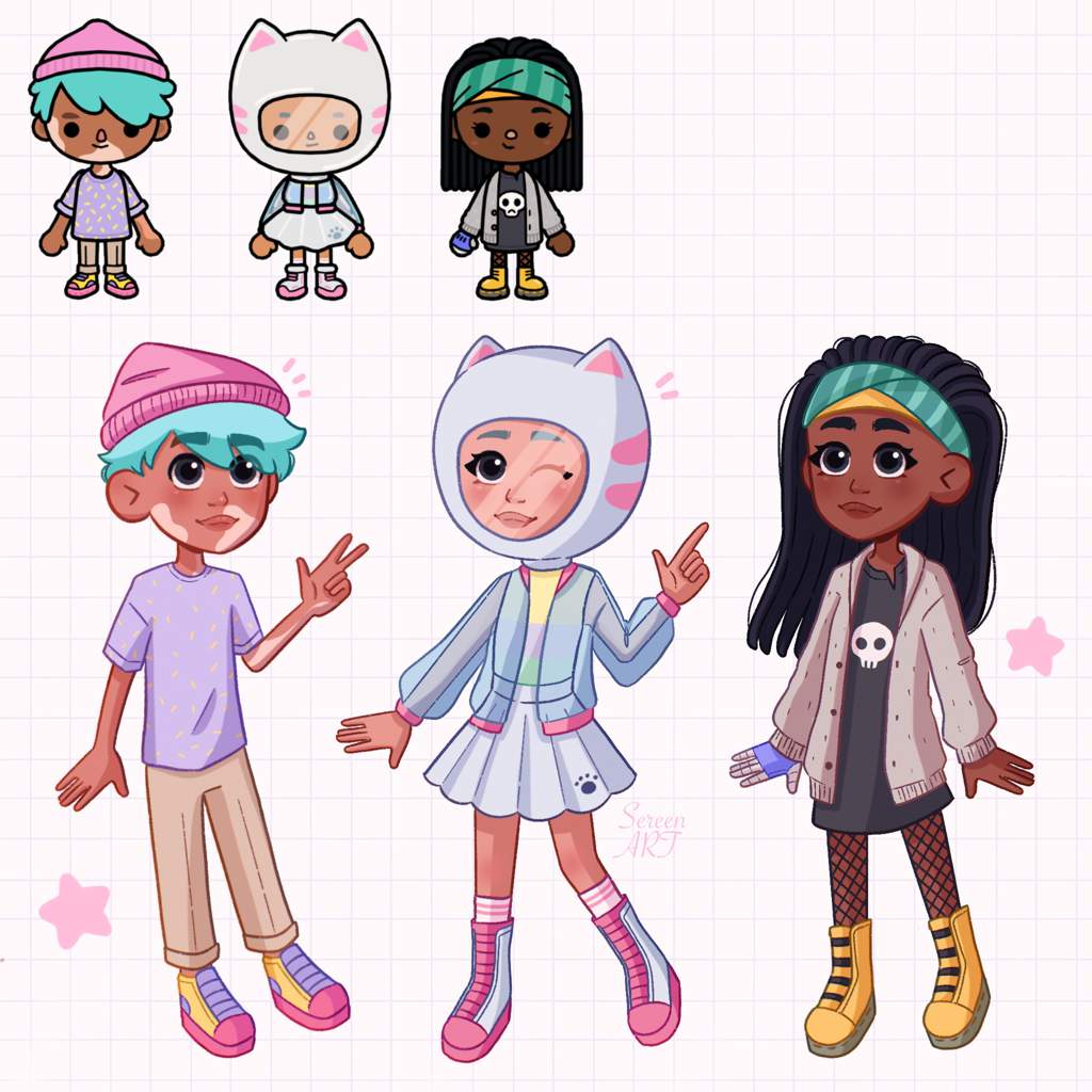 Toca boca characters in my style