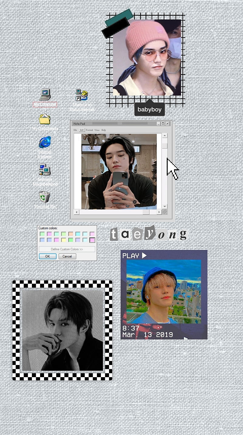 A computer screen with many different pictures on it - NCT