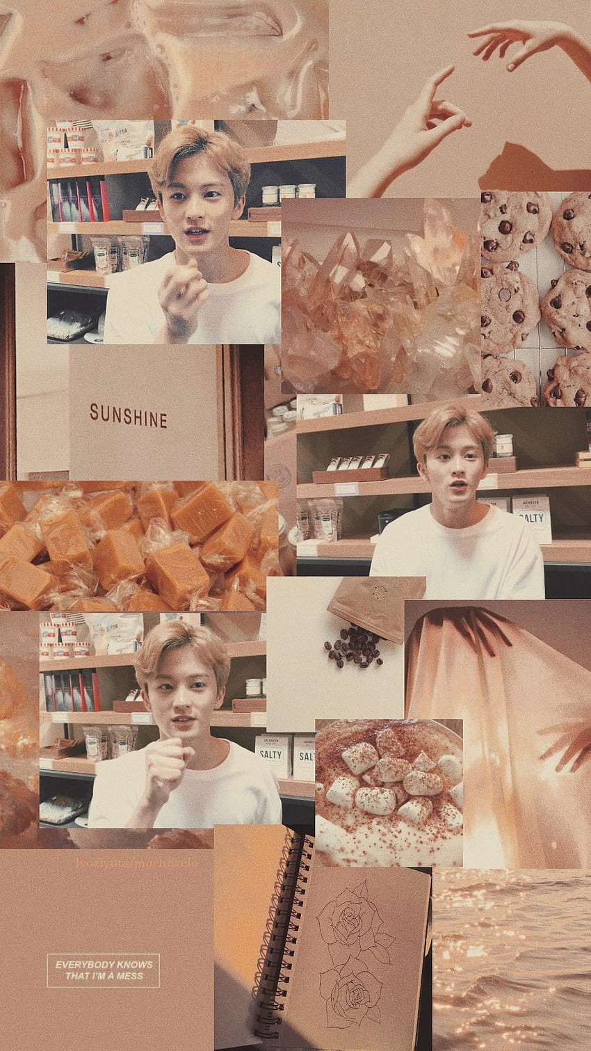 A collage of pictures with the same theme - NCT