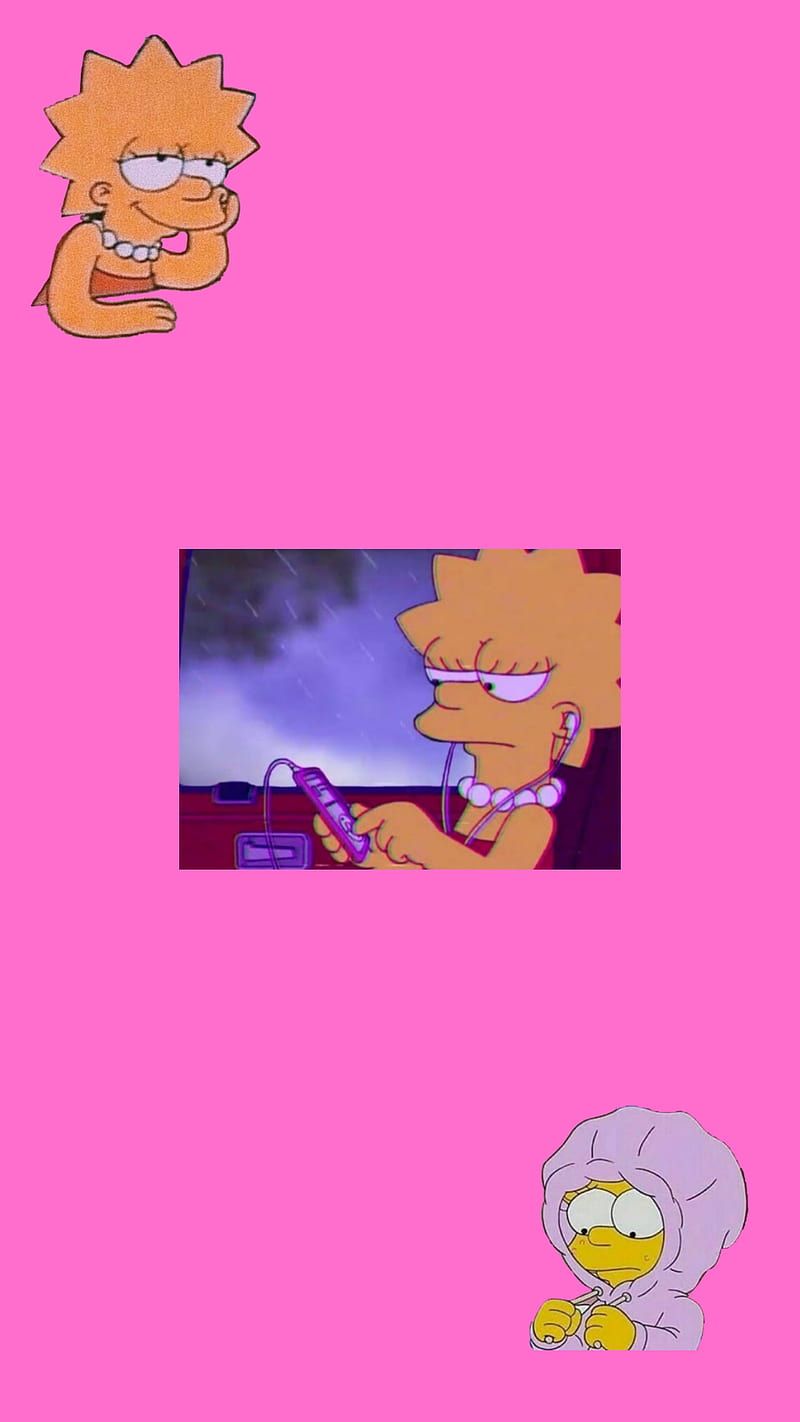 Lisa aesthetic, los simpson, HD phone wallpaper