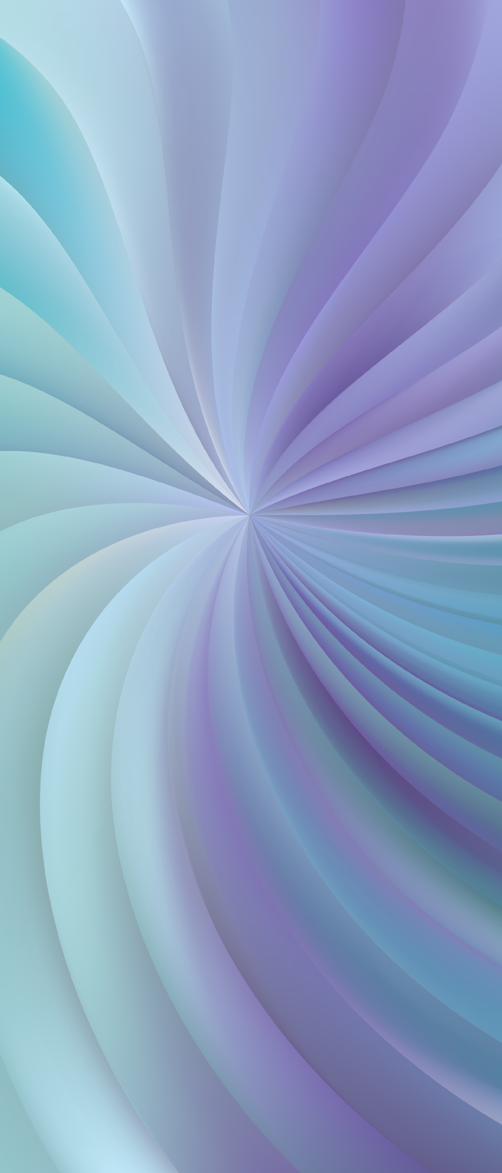 A purple and blue abstract spiral - Pastel rainbow