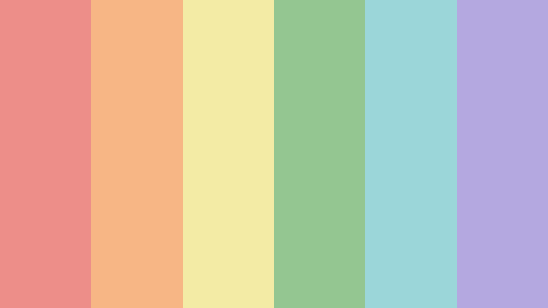 A rainbow colored background with stripes - Pastel rainbow