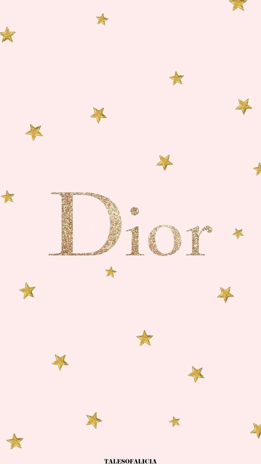 Dior logo with stars on a pink background - Vogue