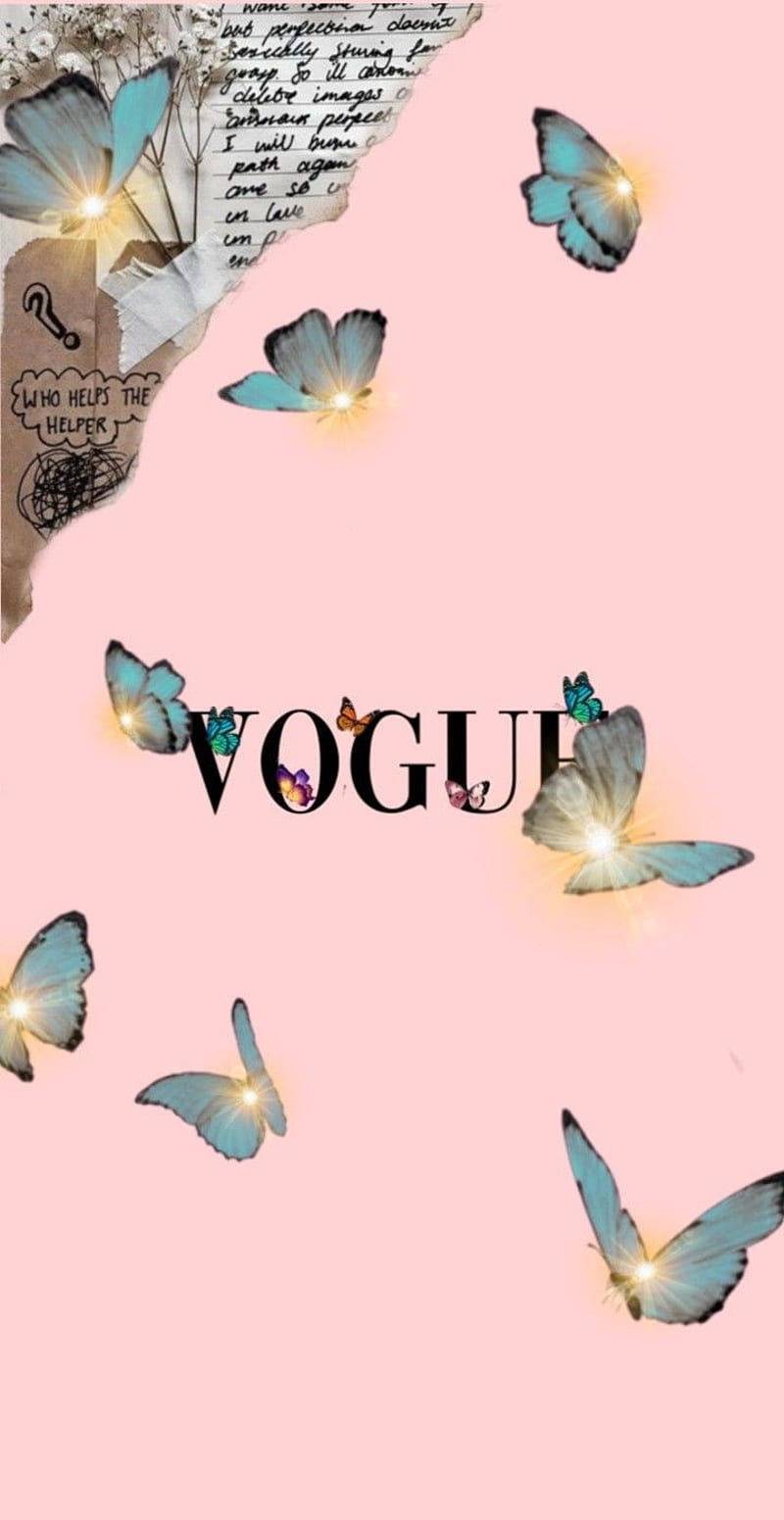 Vogue magazine cover with butterflies - Vogue