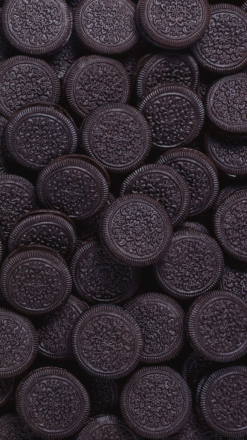 A close up of chocolate covered oreos - Oreo