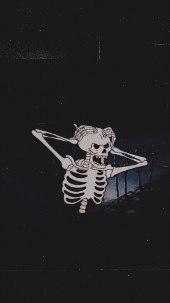 Cartoon Skeleton Aesthetic Wallpaper