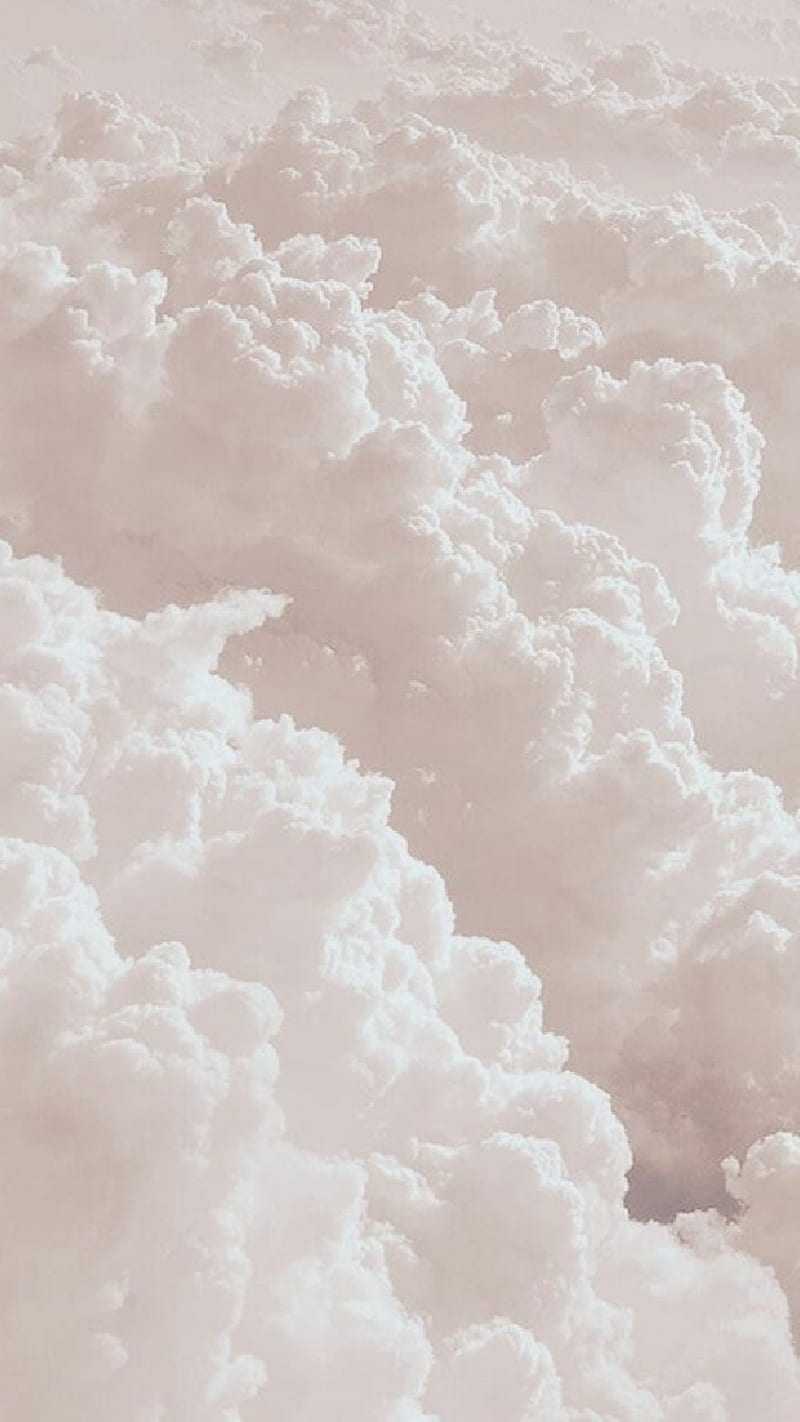 HD aesthetic white clouds wallpaper