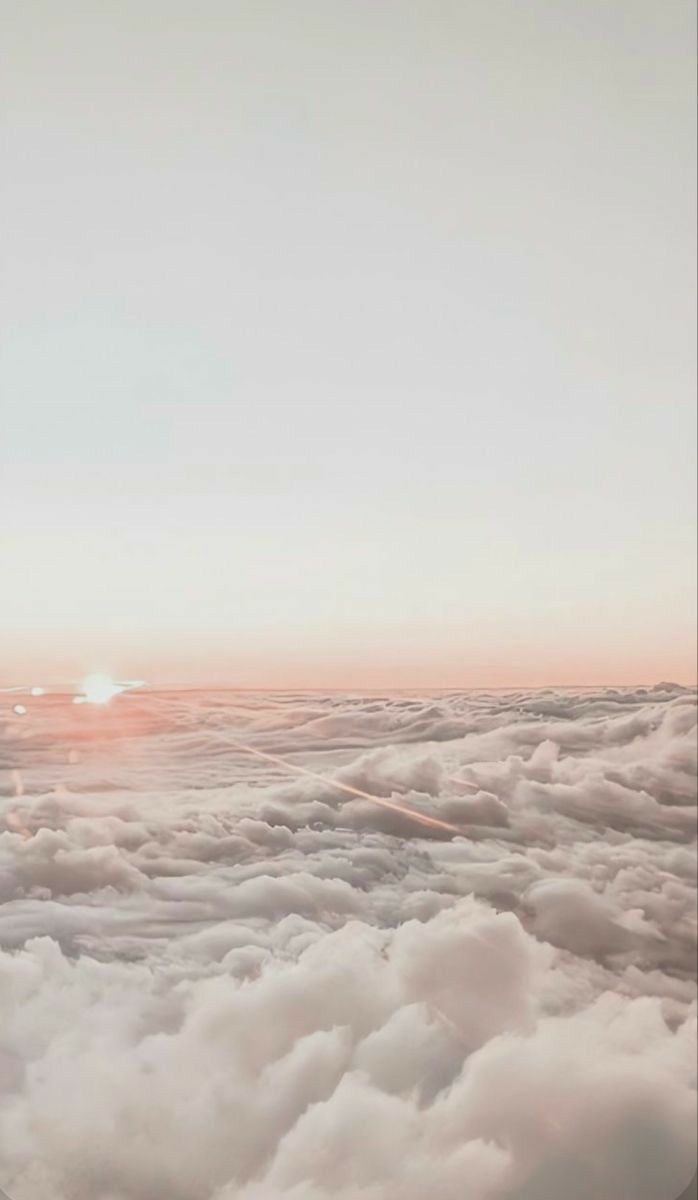A photo of a sunset over a sea of clouds - Cloud, pretty, scenery, sky, photography
