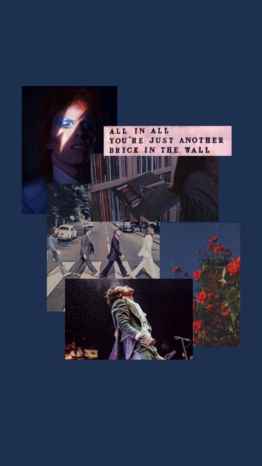 Aesthetic, Dark Blue, And David Bowie David Bowie iPhone