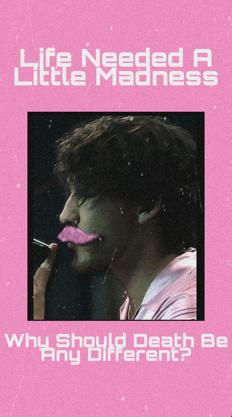 A man with pink lipstick on his mouth - Markiplier