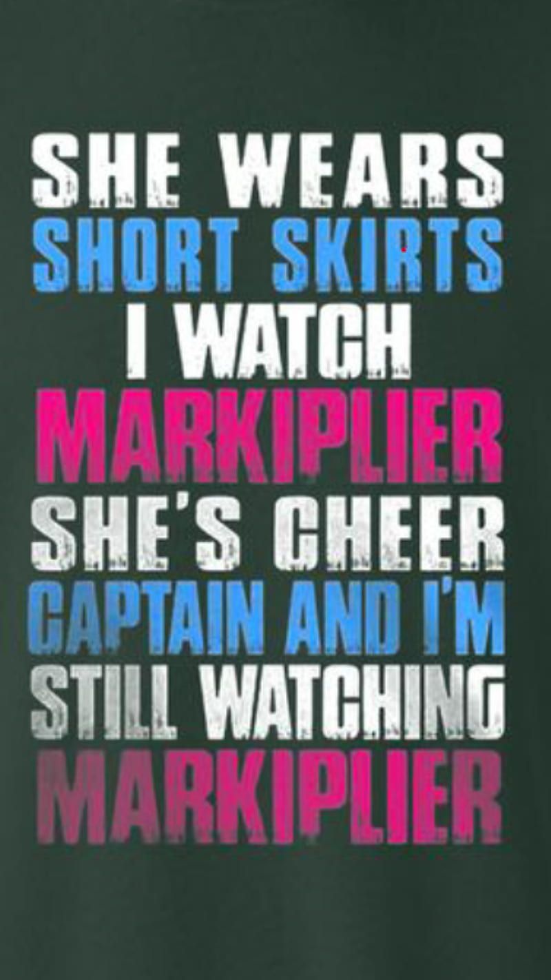 She wears short skirts i watch cheerleaders shirt - men's premium t-sh - Markiplier