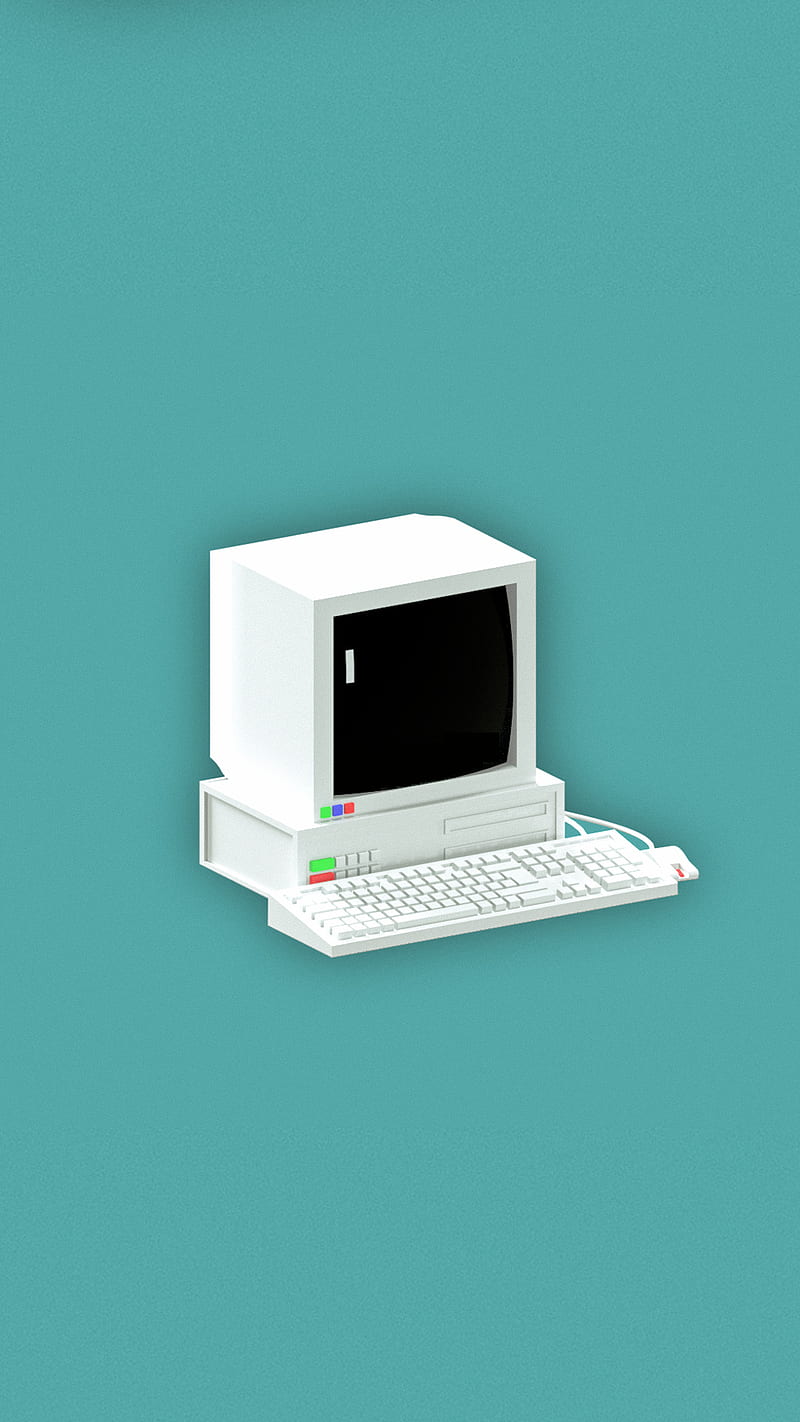 Windows 98 Computer, computer, edge, icon, retro, simple, themes, windows, HD phone wallpaper