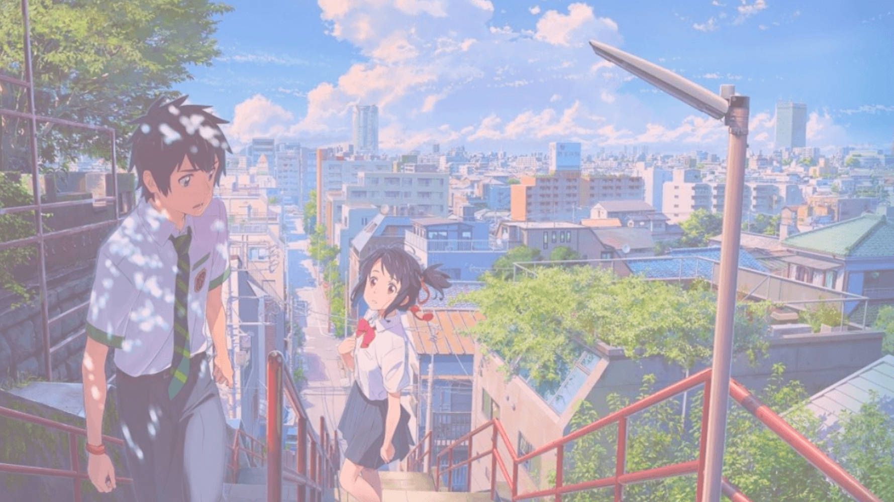 Download Blue Anime Your Name Aesthetic Wallpaper