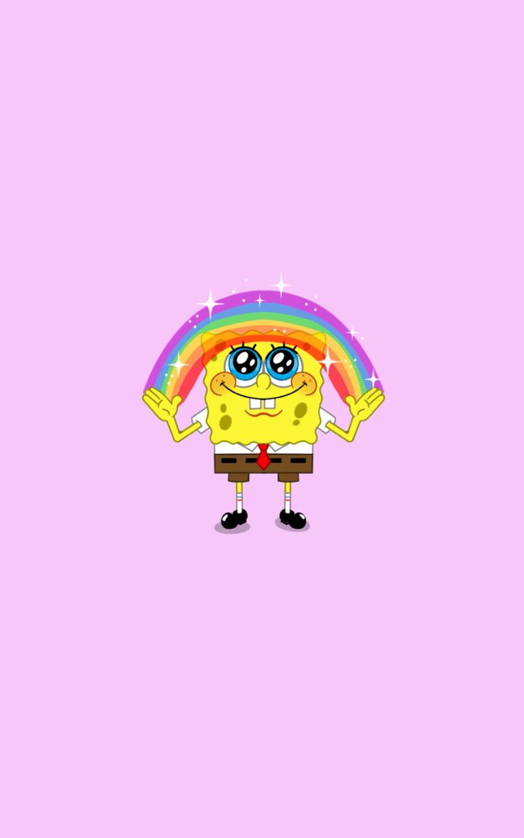 Spongebob and his rainbow