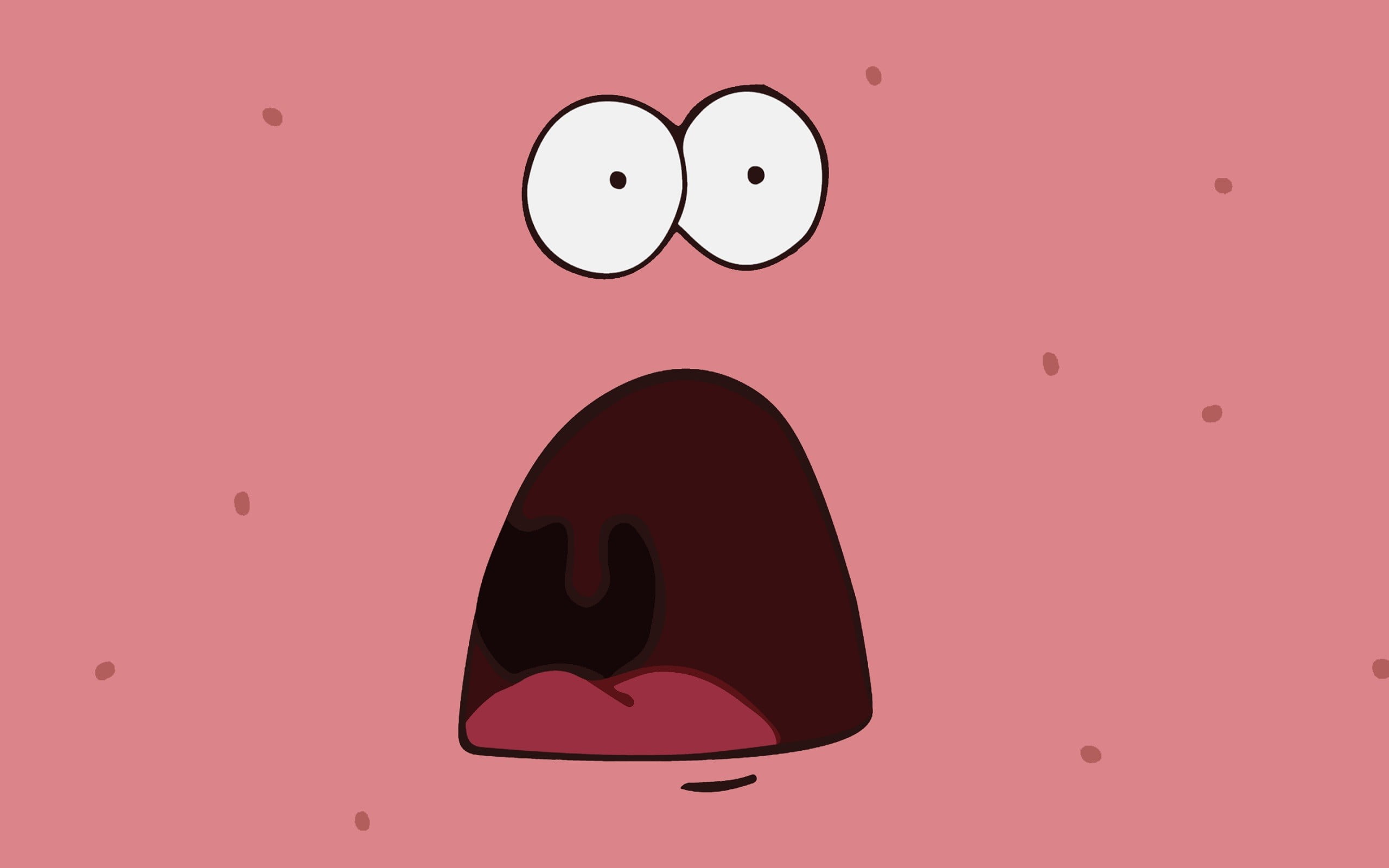 A cartoon character with big eyes and mouth - SpongeBob