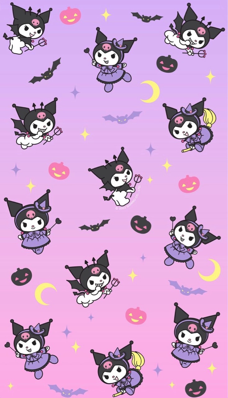 Kuromi wallpaper I made for Halloween! (Please don't repost or claim as your own) - Kuromi