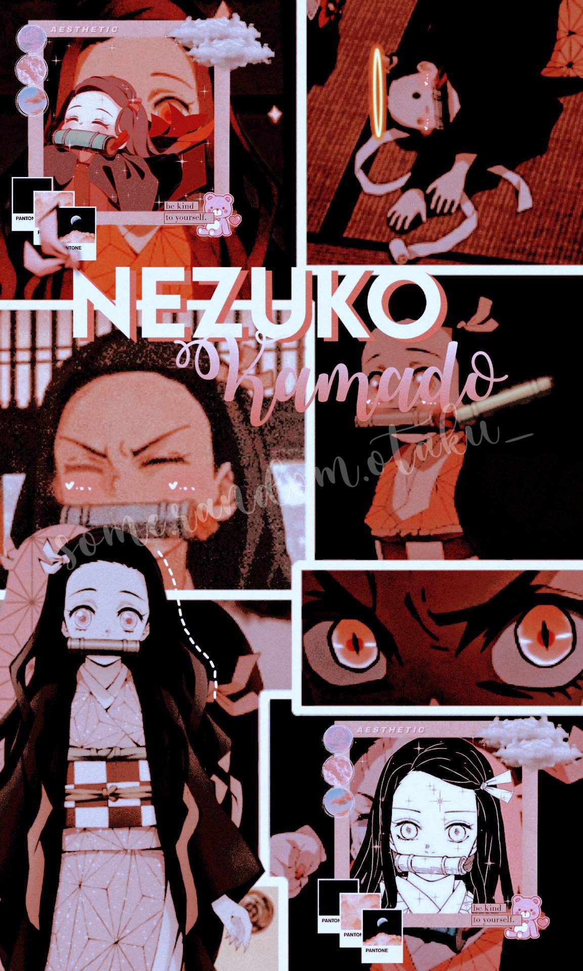 i made a nezuko wallpaper (We must protecc bby at all cost). Demon Slayer: Kimetsu No Yaiba Amino