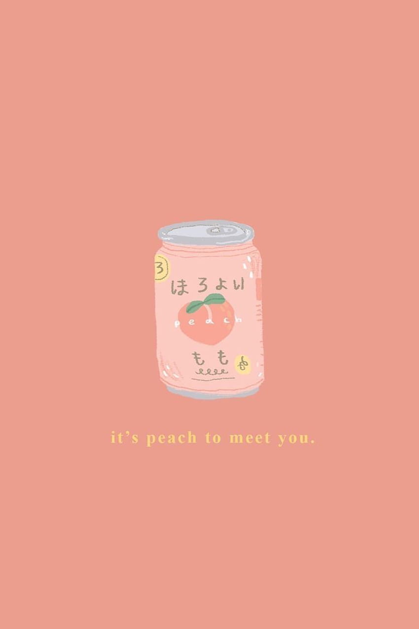 It's peach to meet you - Peach, salmon