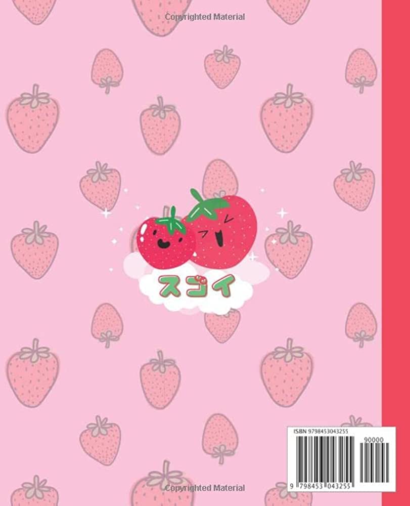 Composition Notebook: Kawaii Strawberry Milk Frog And Strawberries. Pastel Pink Cute Japanese Frogs Cottagecore Aesthetic Journal COLLEGE RULED Lined Pages, 7.5 X 9.25: Publishing, Sugoi Otaku: 9798453043255: Books