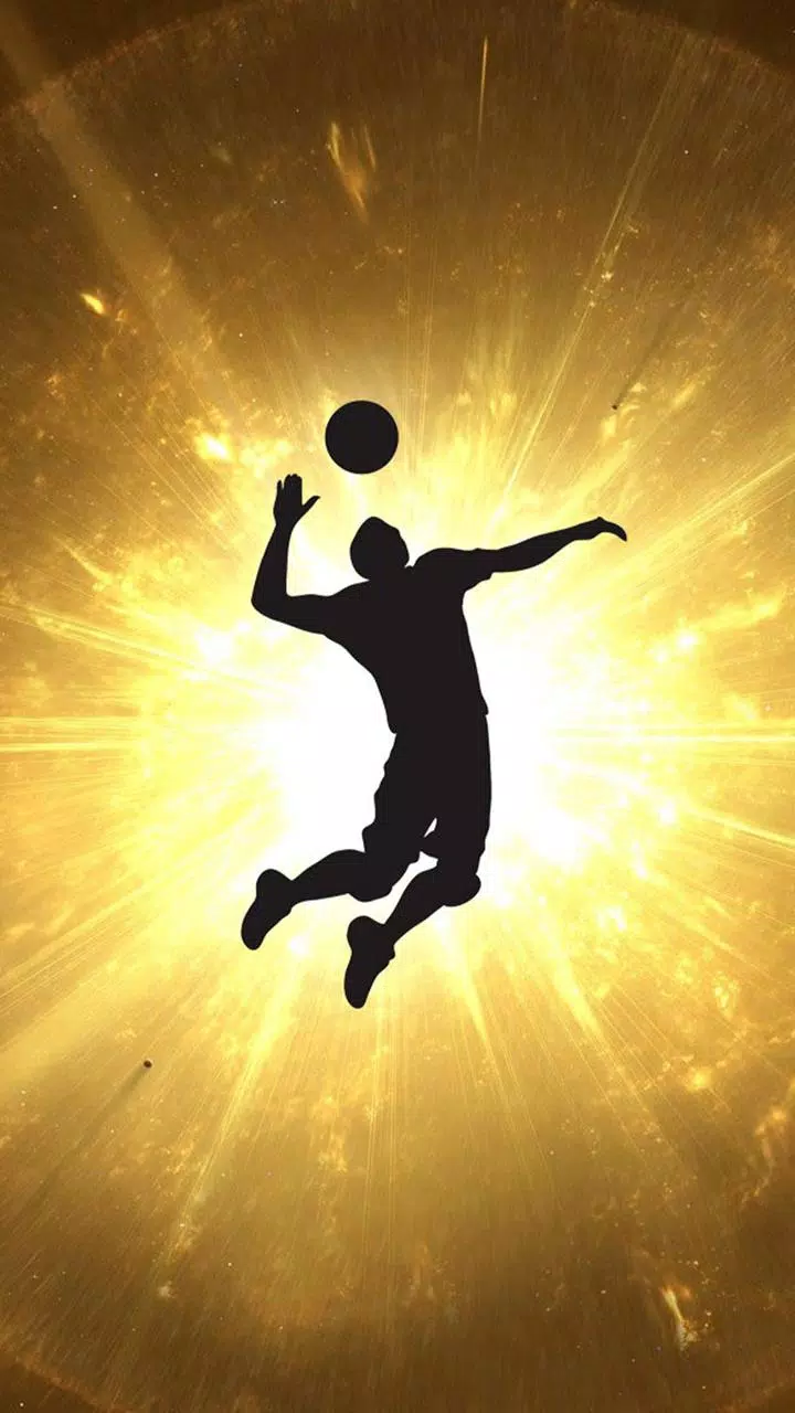 The silhouette of a basketball player jumping through an explosion - Volleyball