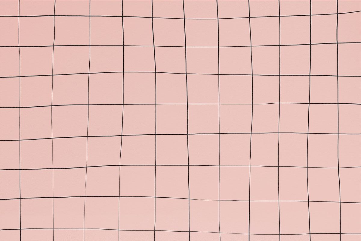 A pink background with a black grid - Grid