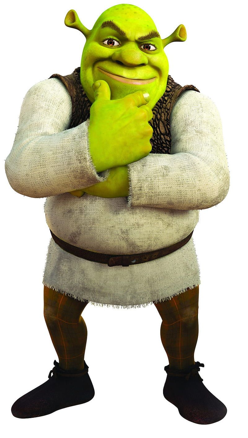 A cartoon character with his hands on hips - Shrek