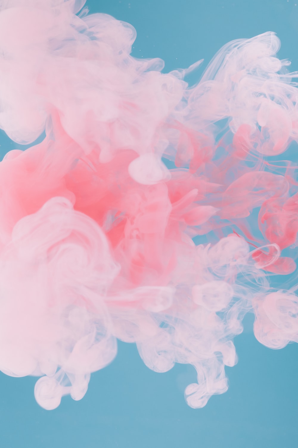 red and blue smoke illustration photo