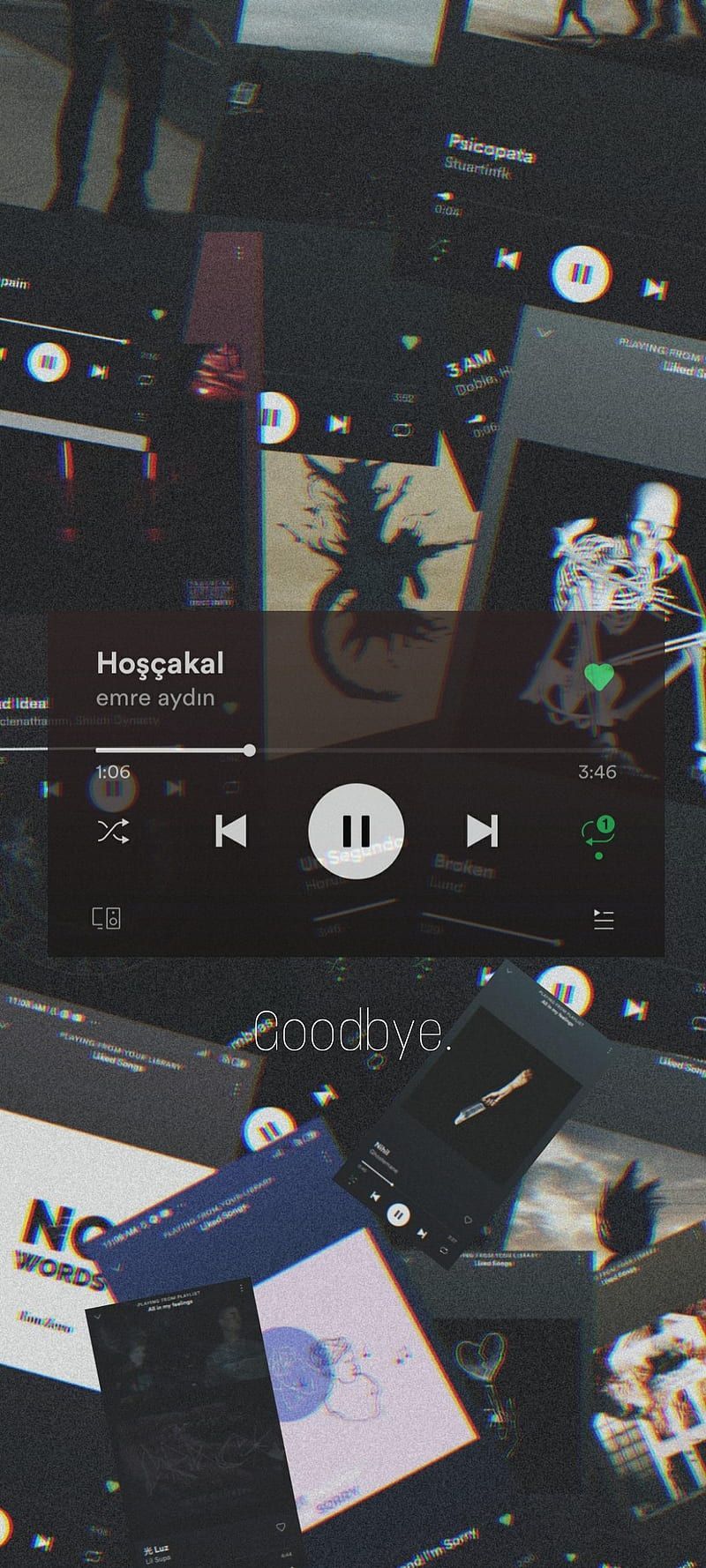 Spotify, aesthetic, black, good, sad, sorry, HD phone wallpaper
