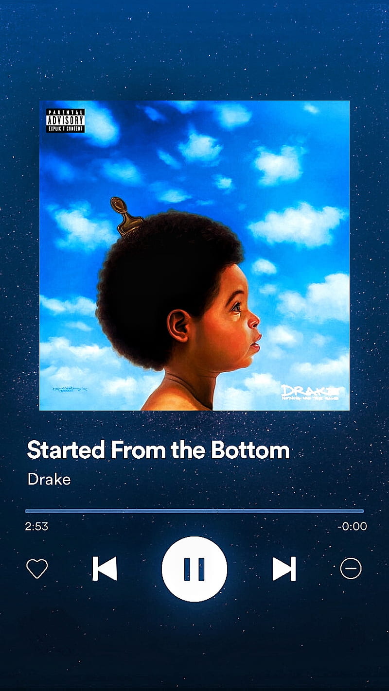 A screenshot of the music app on an android device - Spotify