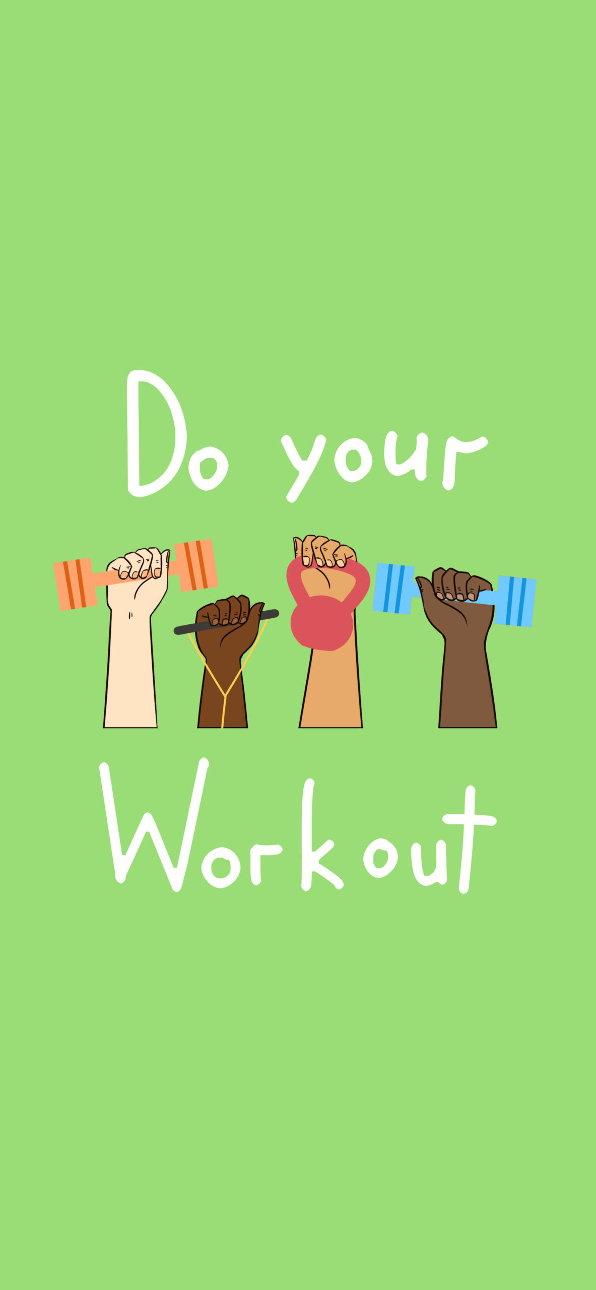 Do your workout vector illustration - Gym