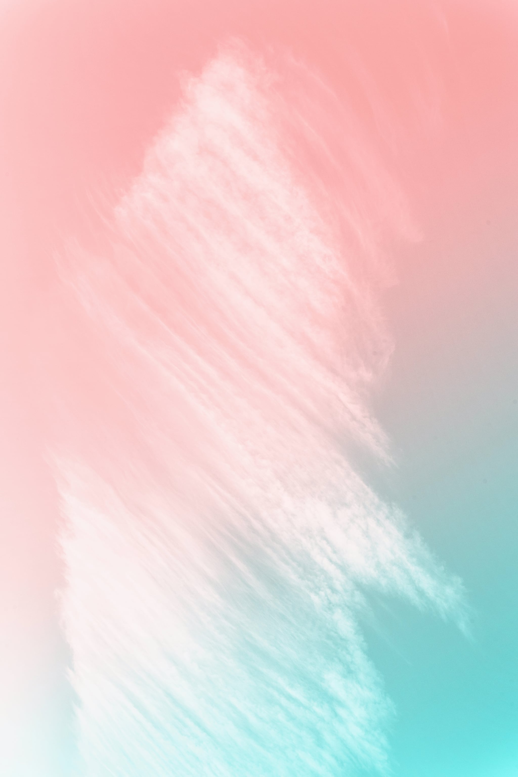 A pink and blue abstract image - IPhone, colorful, cute iPhone, pastel, pastel rainbow, pastel pink, pastel minimalist