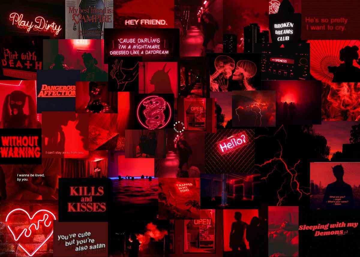 Red Dark Aesthetic Wallpaper