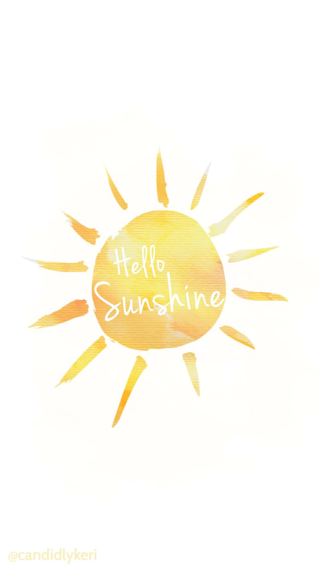 Yellow hello sunshine sun illustration wallpaper you can download for free on the blog! - Sunshine