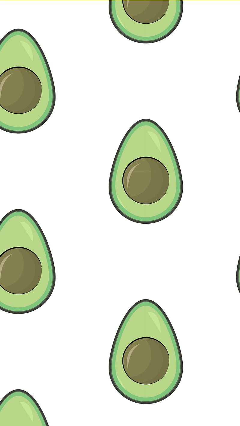 Avocado seamless pattern vector illustration - Avocado