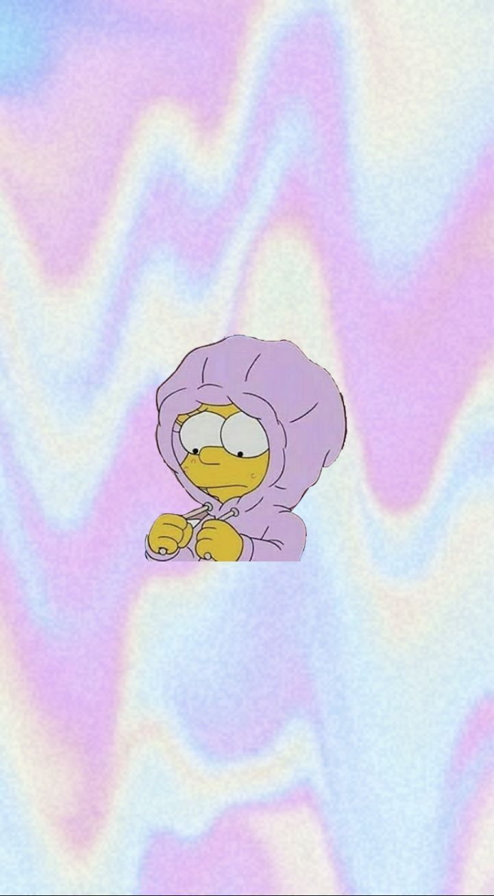 Aesthetic bart simpson wallpaper by me! Credit to the artist - The Simpsons, Lisa Simpson