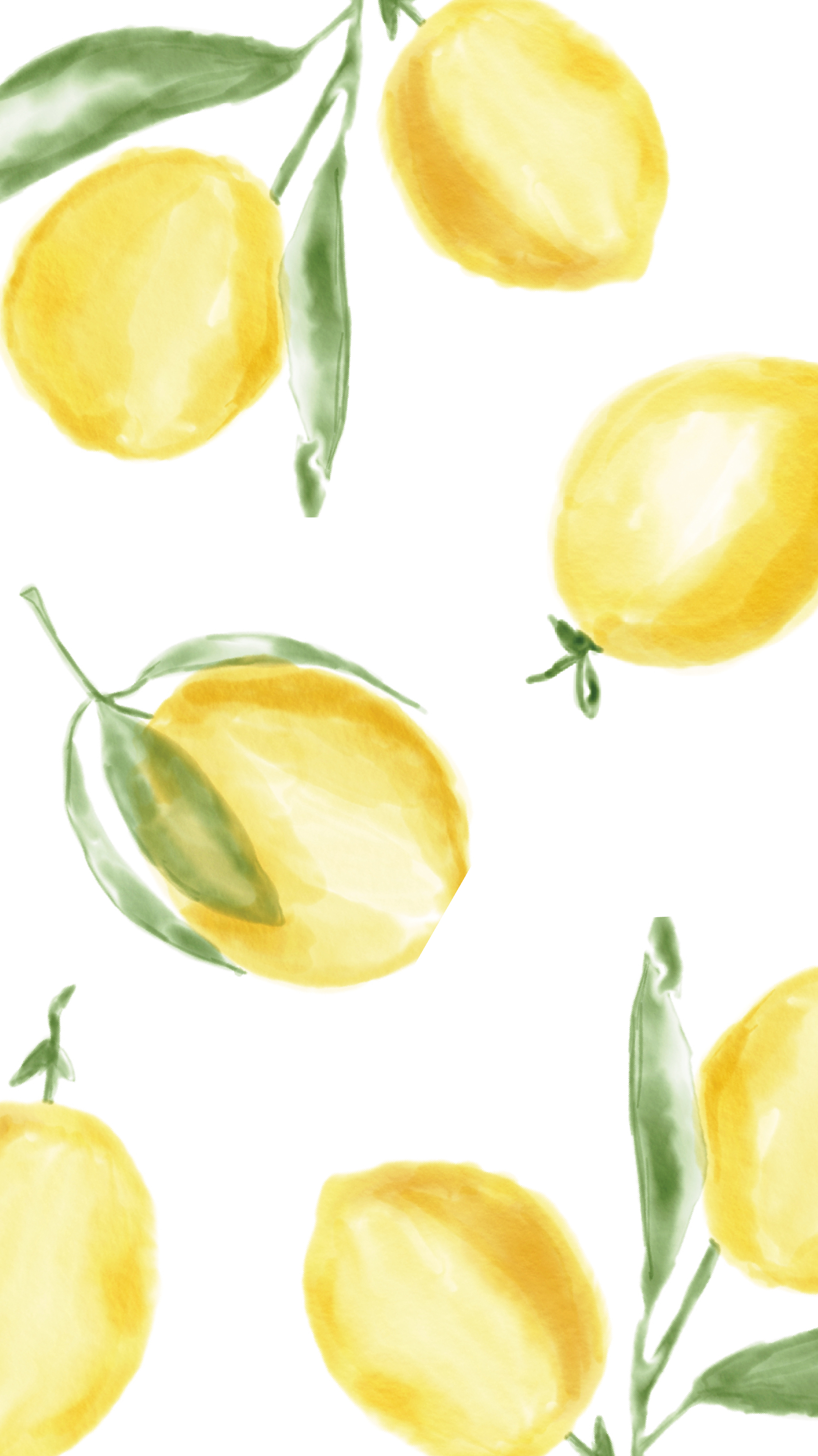 A pattern of lemons and leaves - Lemon