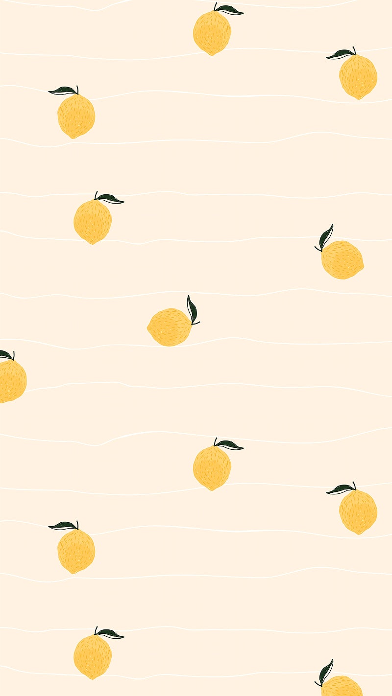 A pattern of lemons on white background - Lemon