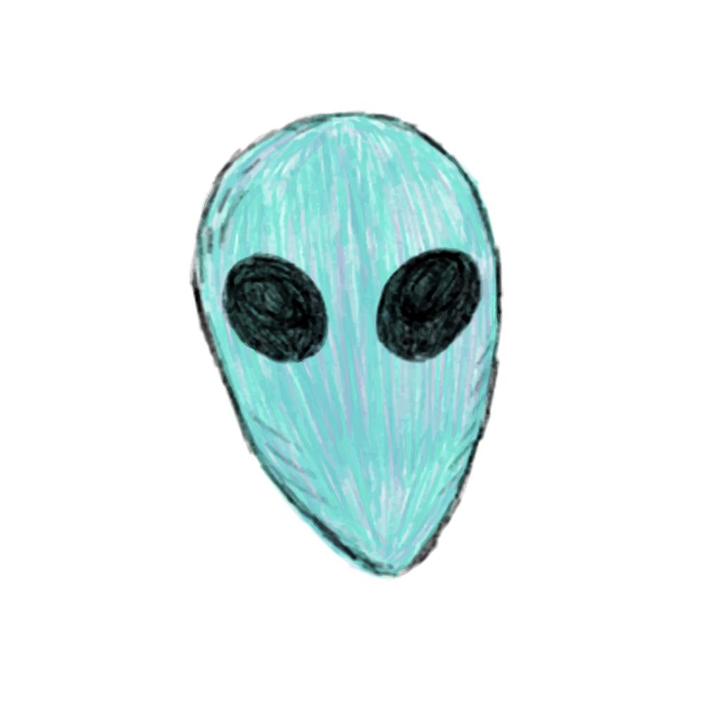 Alien Face Image Wallpaper