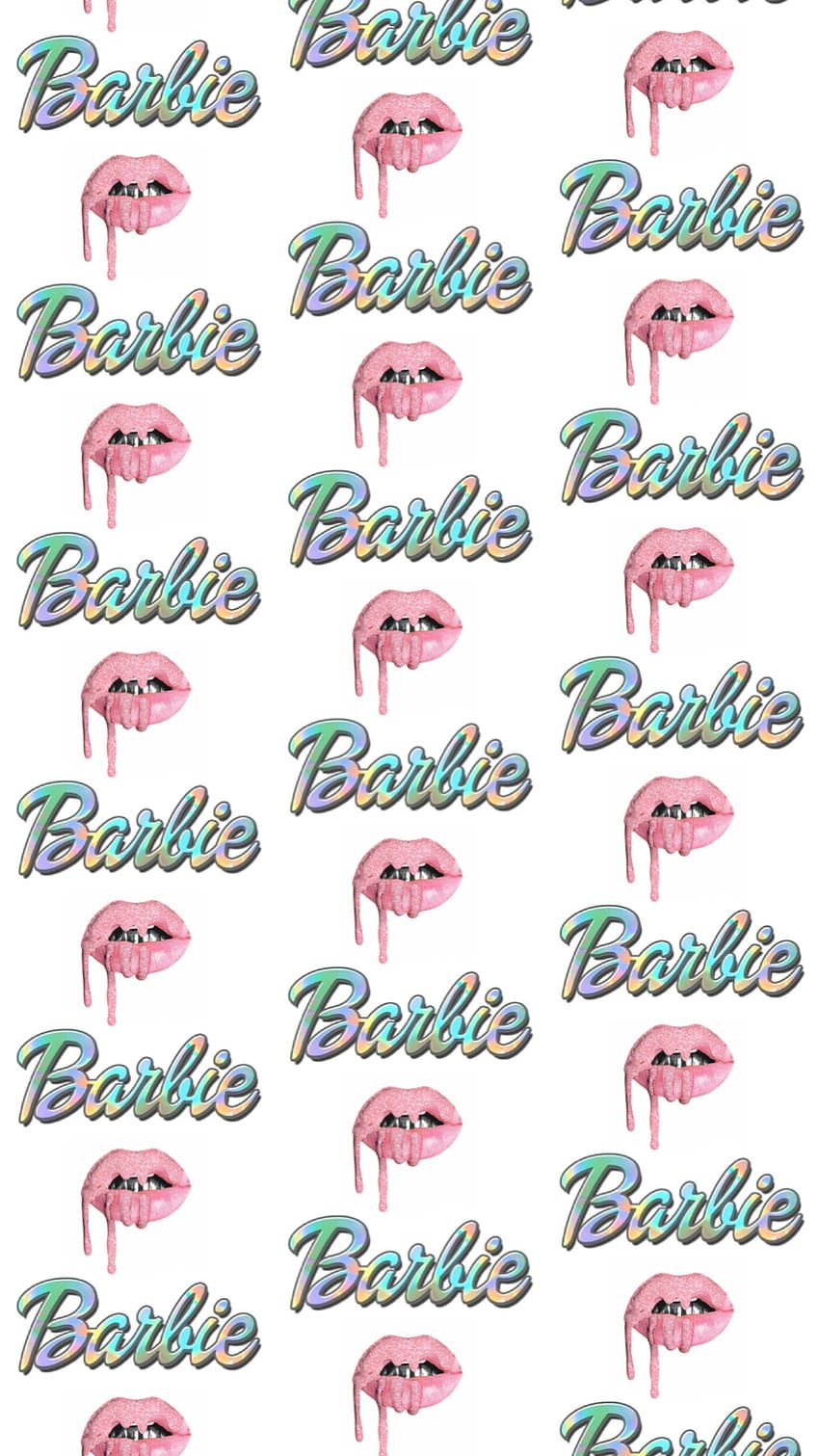 : barbie lips fabric by kimberly_jones on spoonflower - custom design - Barbie