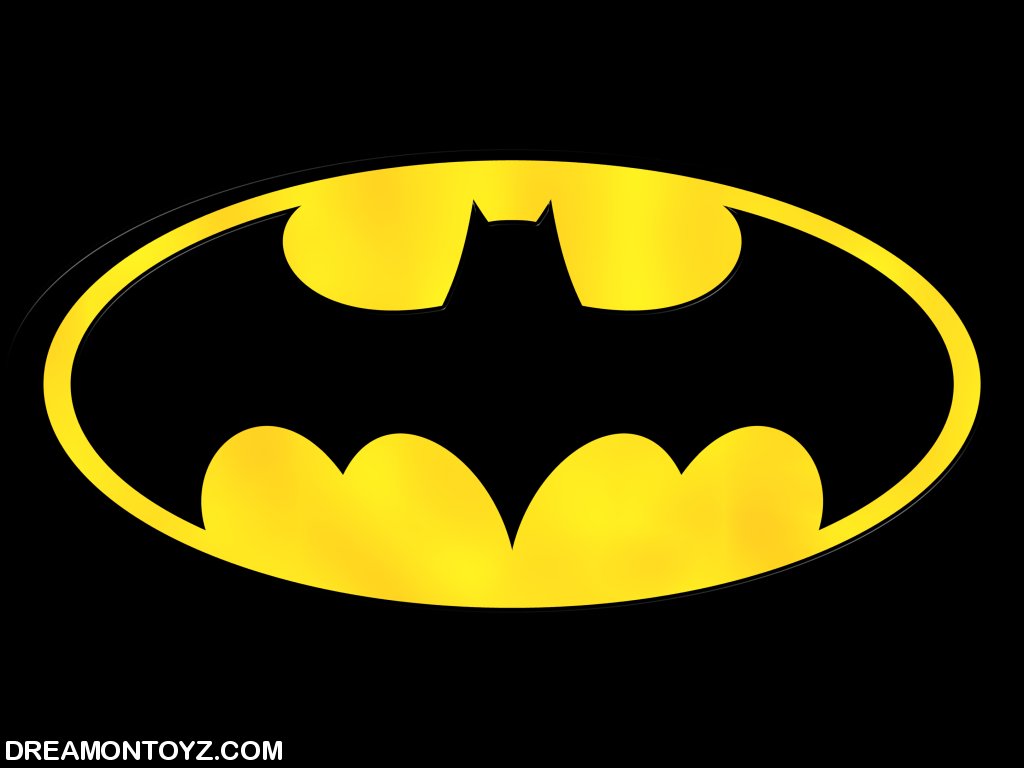 Batman symbol on a black background - Batman