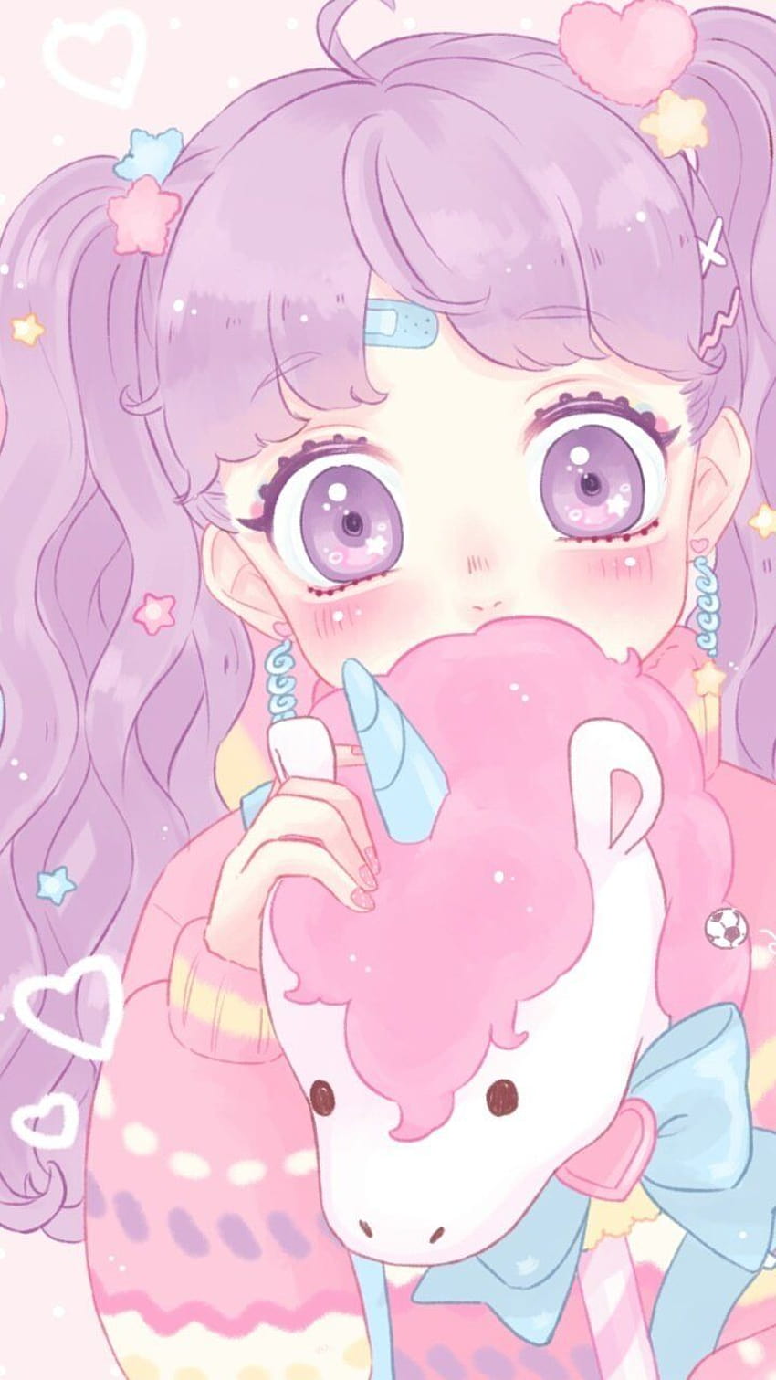 Kawaii Anime Pink, anime girl aesthetic kawaii HD phone wallpaper