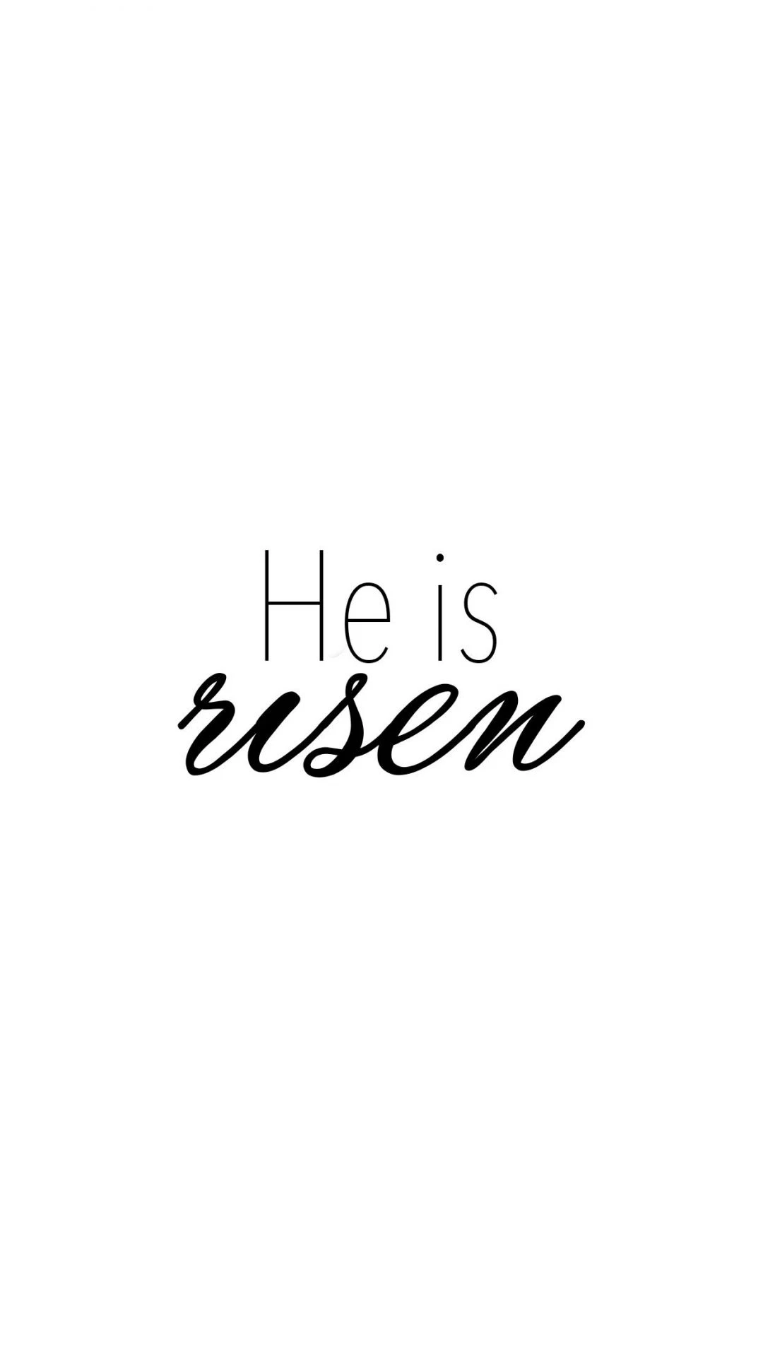 Easter quote He is risen - Christian iPhone
