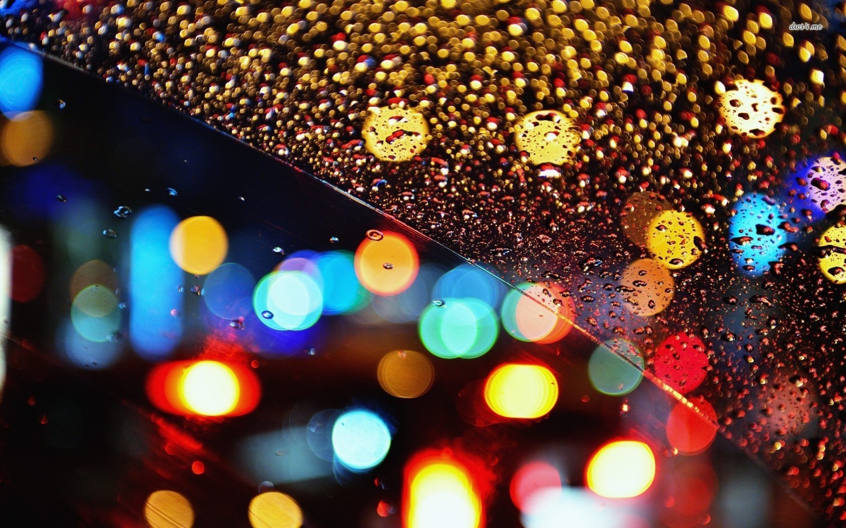 Wallpaper : night, rain, water drops, Christmas, bokeh, holiday, New Year, christmas lights, water on glass, light, color, christmas decoration 1680x1050