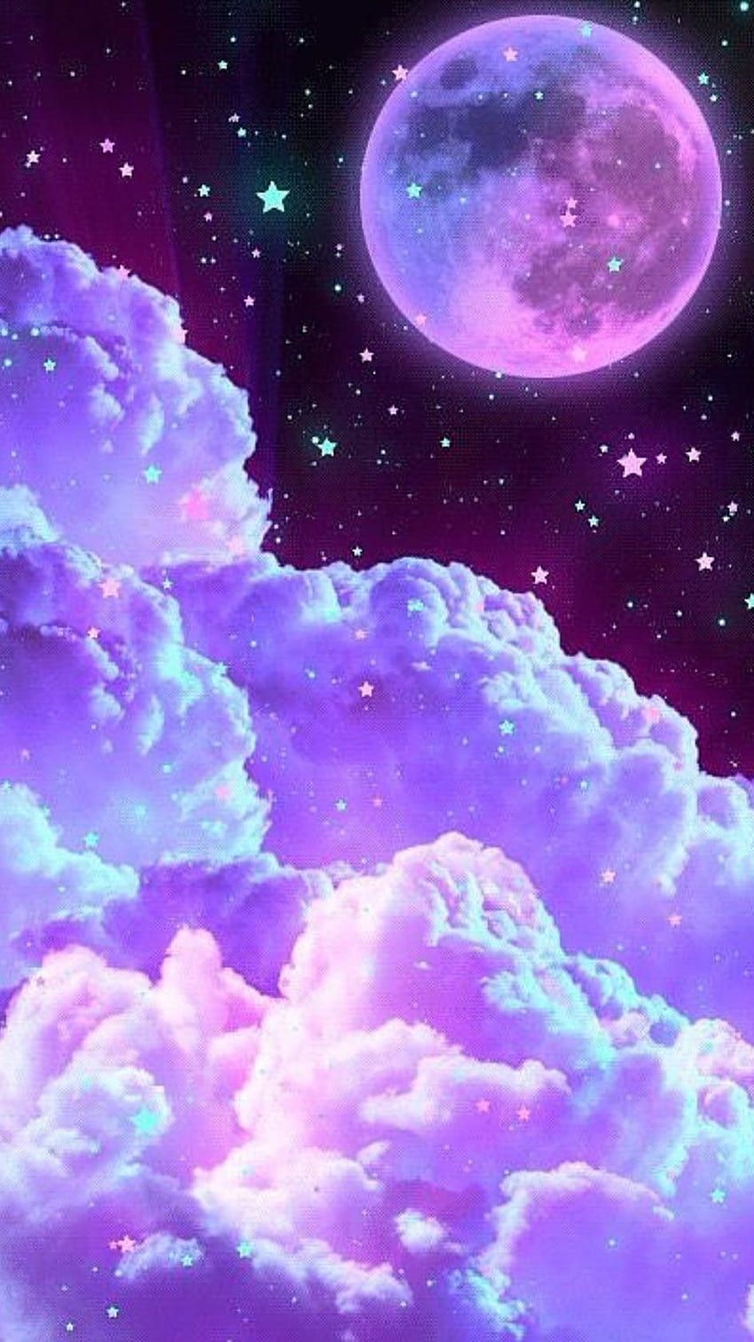 Moon and clouds wallpaper - Galaxy