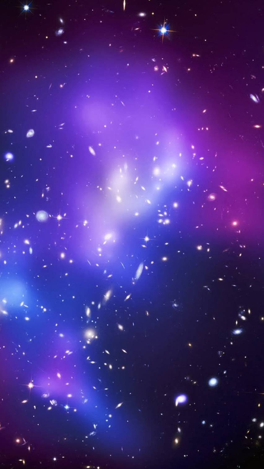 A purple and blue galaxy with stars - Galaxy